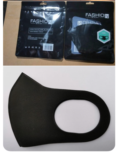 Black Reusable Face Masks w/ Ear Loops