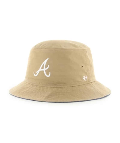 Atlanta Braves MLB Khaki Chambray Ballpark Bucket Hat