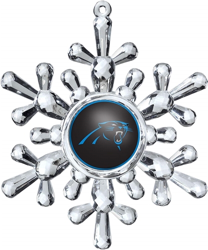 Carolina Panthers NFL Traditional Snowflake Ornament - 6ct Case *SALE*