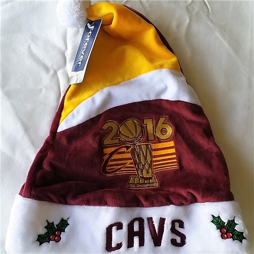 Cleveland Cavaliers 2016 NBA Champs Basic Holiday 18&quot; Christmas Santa Hat *$1 SALE*