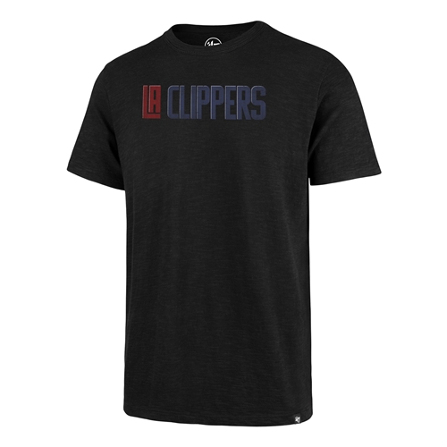 Los Angeles Clippers NBA Jet Black Scrum Men&#39;s Tee Shirt Size 2XL