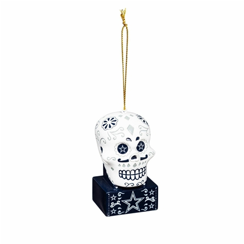 Dallas Cowboys NFL Sugar Skull Ornament - 6ct Case *NEW*