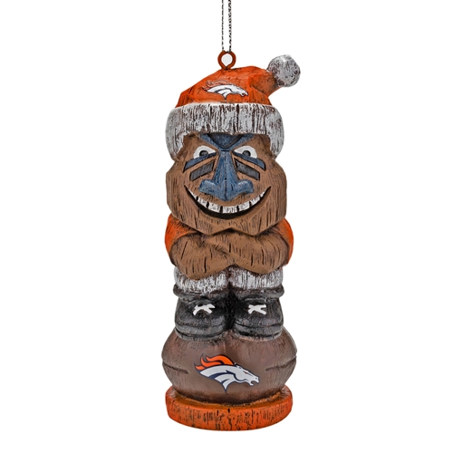 Denver Broncos NFL Resin Mini Tiki Ornament
