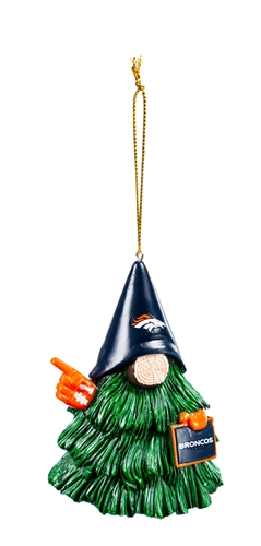 Denver Broncos NFL Gnome Tree Character Ornament - 6ct Case *NEW*