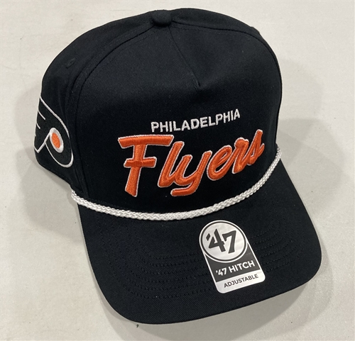 Philadelphia Flyers NHL Black Crosstown Script Hitch Snapback Hat