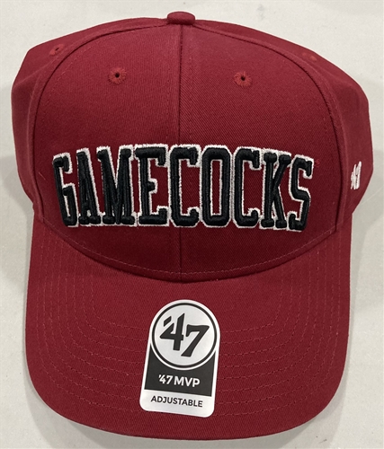 South Carolina Gamecocks NCAA Razor Red Legend Lone Script MVP Adjustable Hat *NEW*