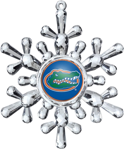 Florida Gators NCAA Traditional Snowflake Ornament 6ct Box *SALE*