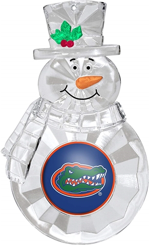 Florida Gators NCAA Traditional Snowman Ornament - 6 Count Case