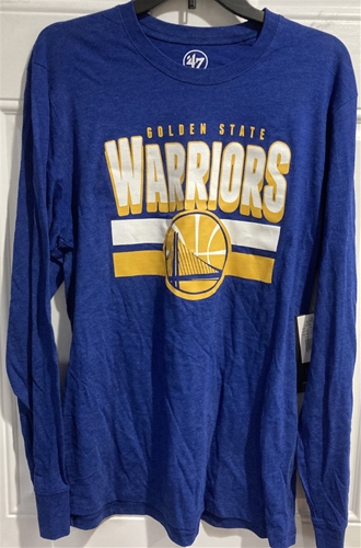 Golden State Warriors NBA Royal Club Men's Long Sleeve Tee Shirt *SALE* - Lot of 8