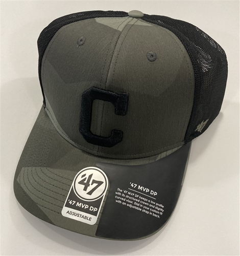 Cleveland Guardians MLB Sandalwood Countershade Adjustable MVP DP Mesh Snapback Hat *SALE*