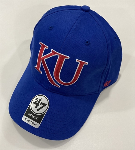 Kansas Jayhawks KU NCAA Royal Basic MVP Adjustable Hat *NEW*