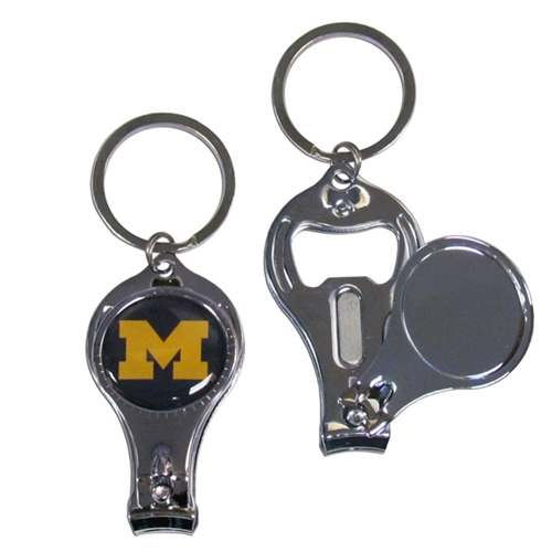 Michigan Wolverines NCAA 3 in 1 Metal Key Chain