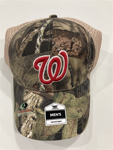 Washington Nationals MLB Mossy Oak Bawl MVP Mesh Adjustable Snapback Hat