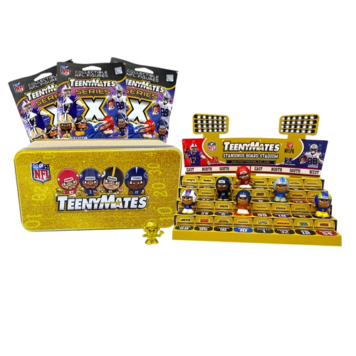 NFL Teenymates Series X 10 Gold Collector&#39;s Tin *NEW*