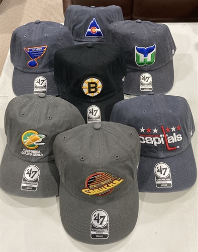 California Golden Seals Vintage NHL Charcoal Franchise Fitted Hat - Size L