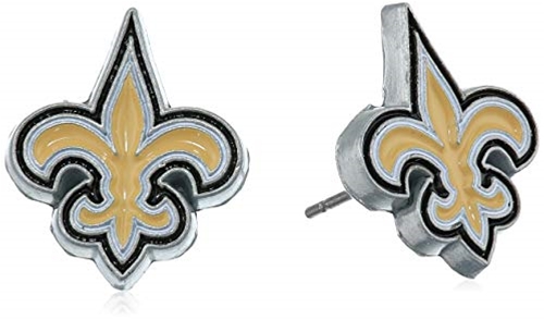 New Orleans Saints NFL Silver Stud Earrings