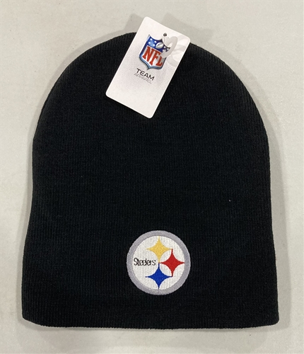 Pittsburgh Steelers NFL Classic Black Beanie Knit Hat *NEW*