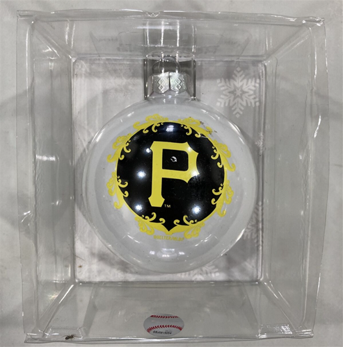 Pittsburgh Pirates MLB Large Glass Ball Ornament *NEW* - 6ct Case