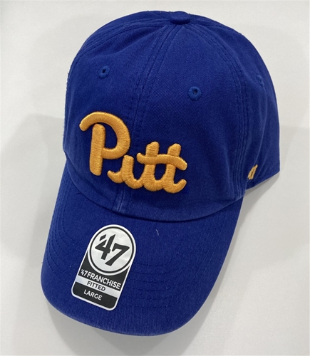 Pitt Panthers NCAA Royal Franchise Fitted Hat *NEW* Size L