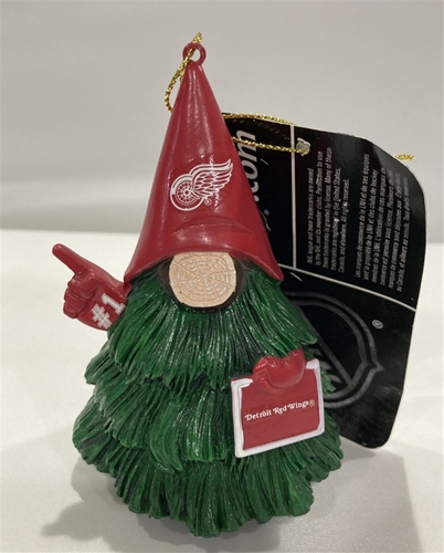 Detroit Red Wings NHL Gnome Tree Character Ornament - 6ct Case *SALE*