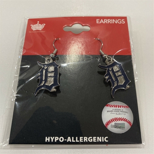 Detroit Tigers MLB Silver Dangle Earrings *SALE*