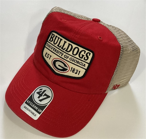 Georgia Bulldogs NCAA Red Doherty Clean Up Mesh Adjustable Snapback Hat *NEW*