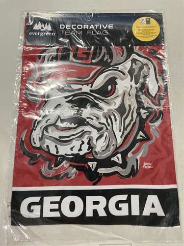 Georgia Bulldogs NCAA Justin Patten 2-Sided Garden Flag *NEW*