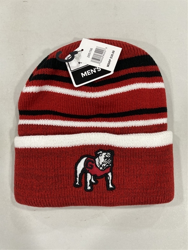 Georgia Bulldogs NCAA Red Mass Washburn Knit Cuff Hat *NEW*