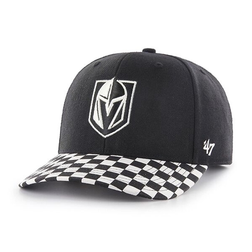 Vegas Golden Knights NHL Black Check Up Two Tone Adjustable MVP DP Hat *SALE*