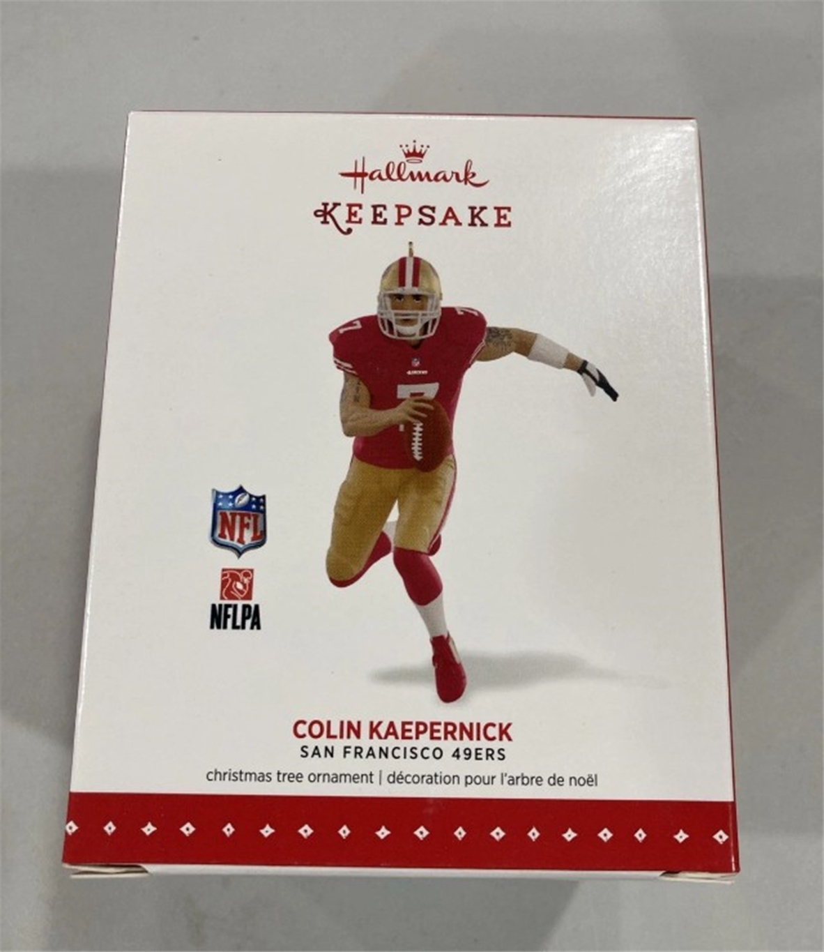 2015 Hallmark Colin Kaepernick San Francisco 49ers Christmas Tree Ornament *NEW*