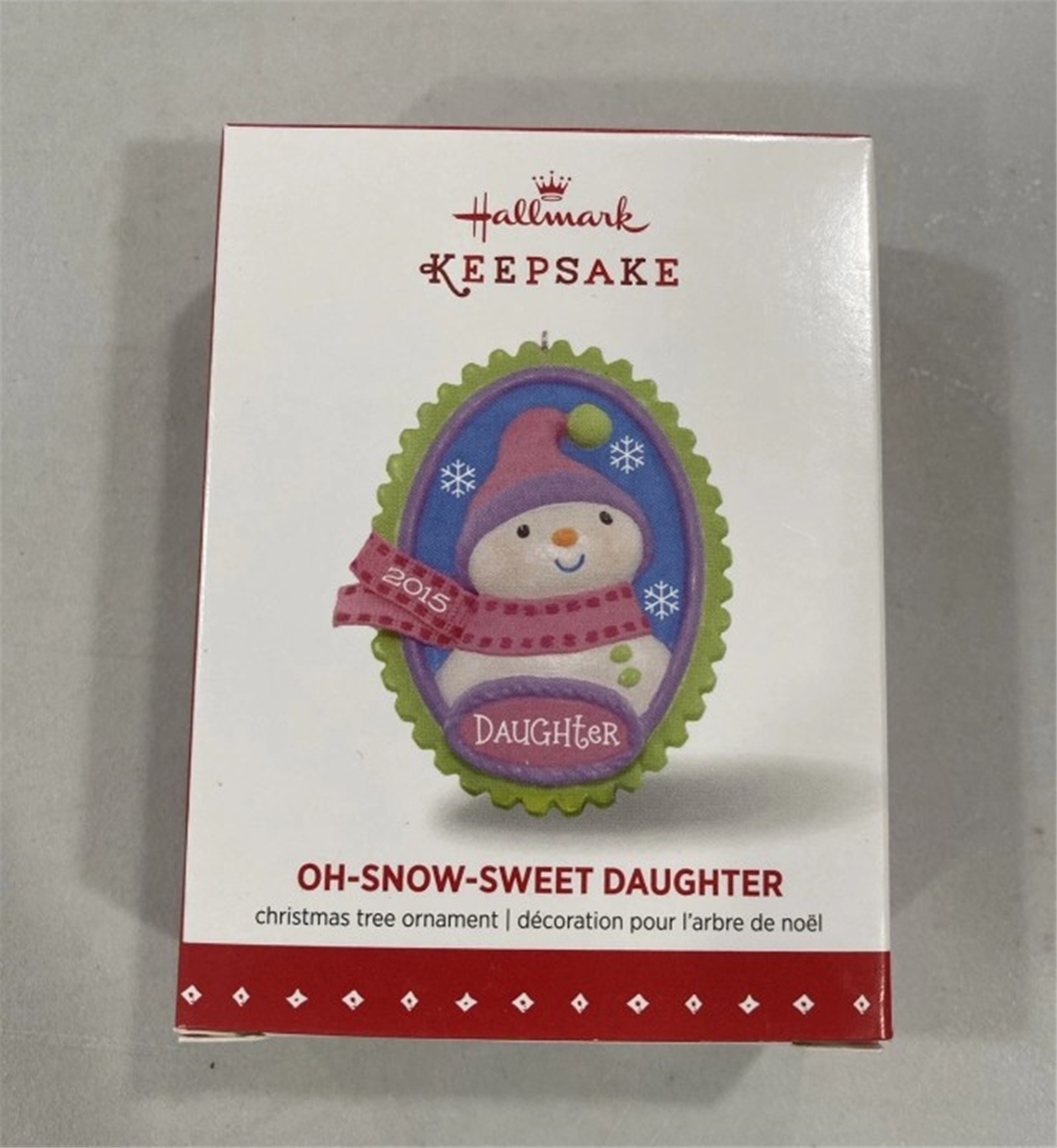2015 Hallmark Oh Snow Sweet Daughter Keepsake Ornament *NEW*