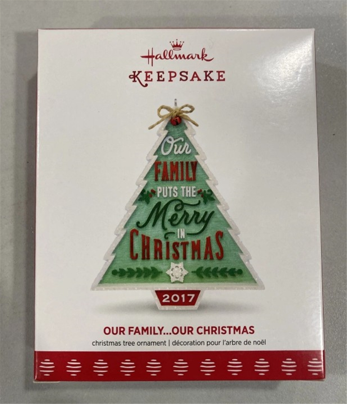 2017 Our Family Our Christmas Hallmark Keepsake Ornament *NEW*
