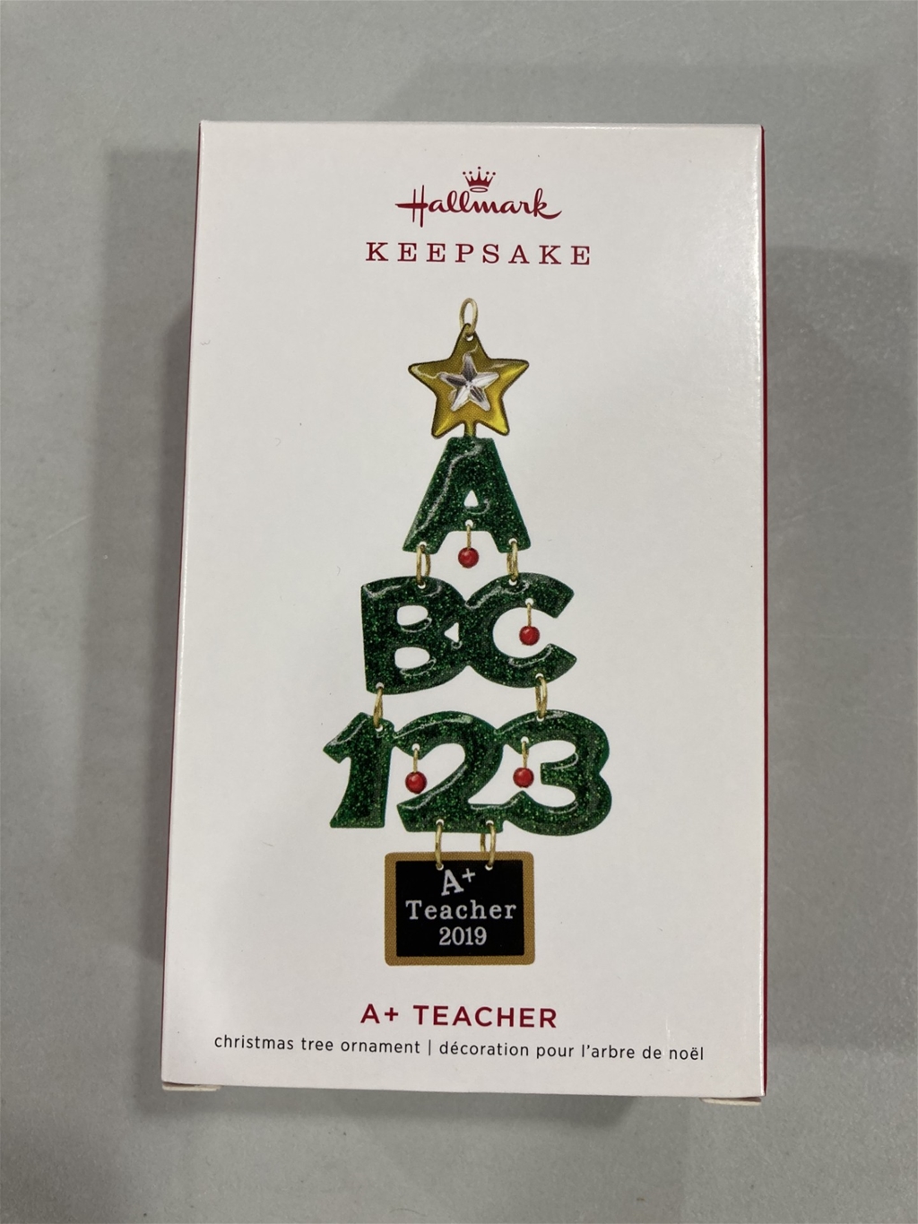 2019 Hallmark A+ Teacher Keepsake Ornament *NEW*