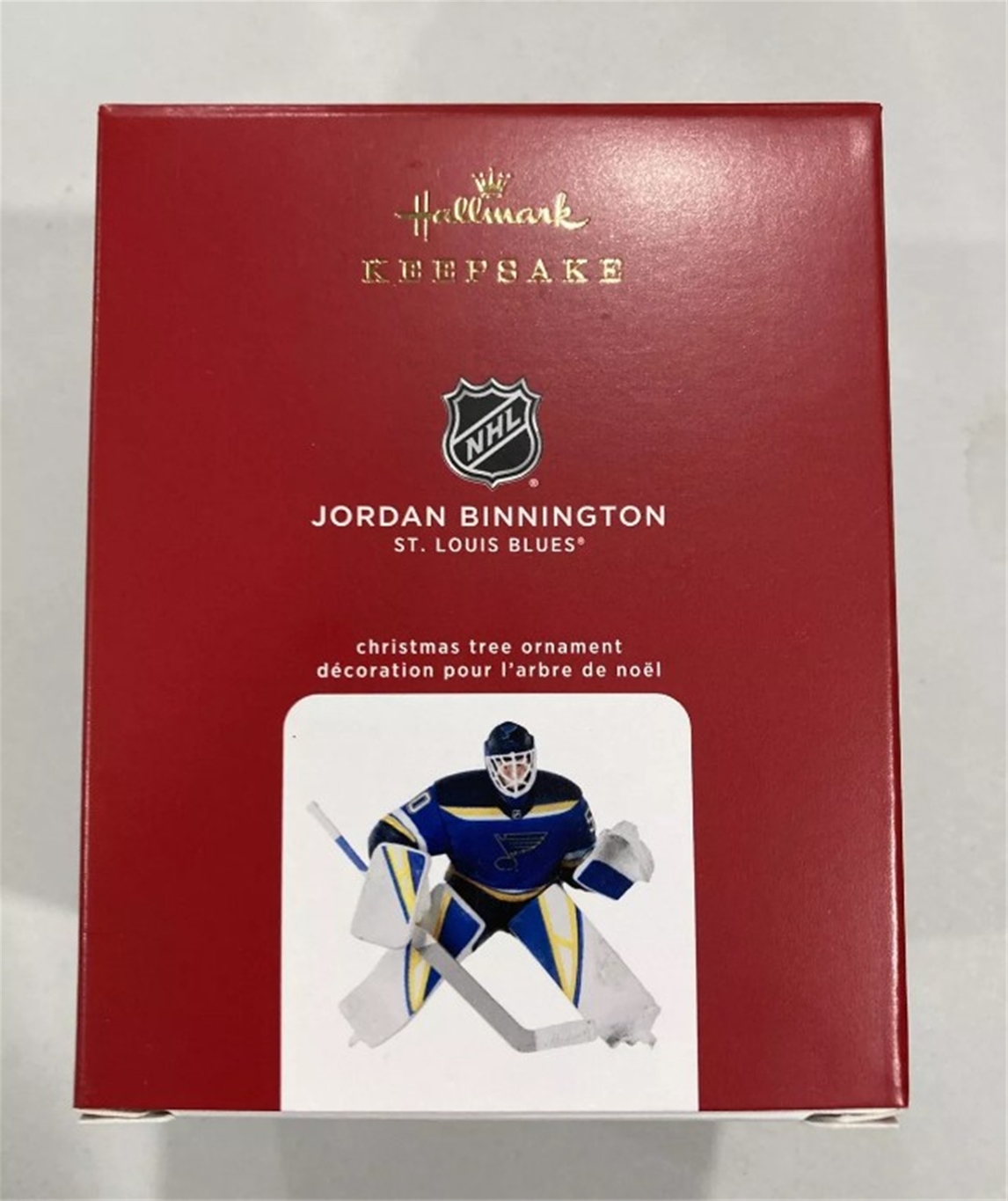 2020 Hallmark Jordan Binnington St. Louis Blues Keepsake Ornament *NEW*