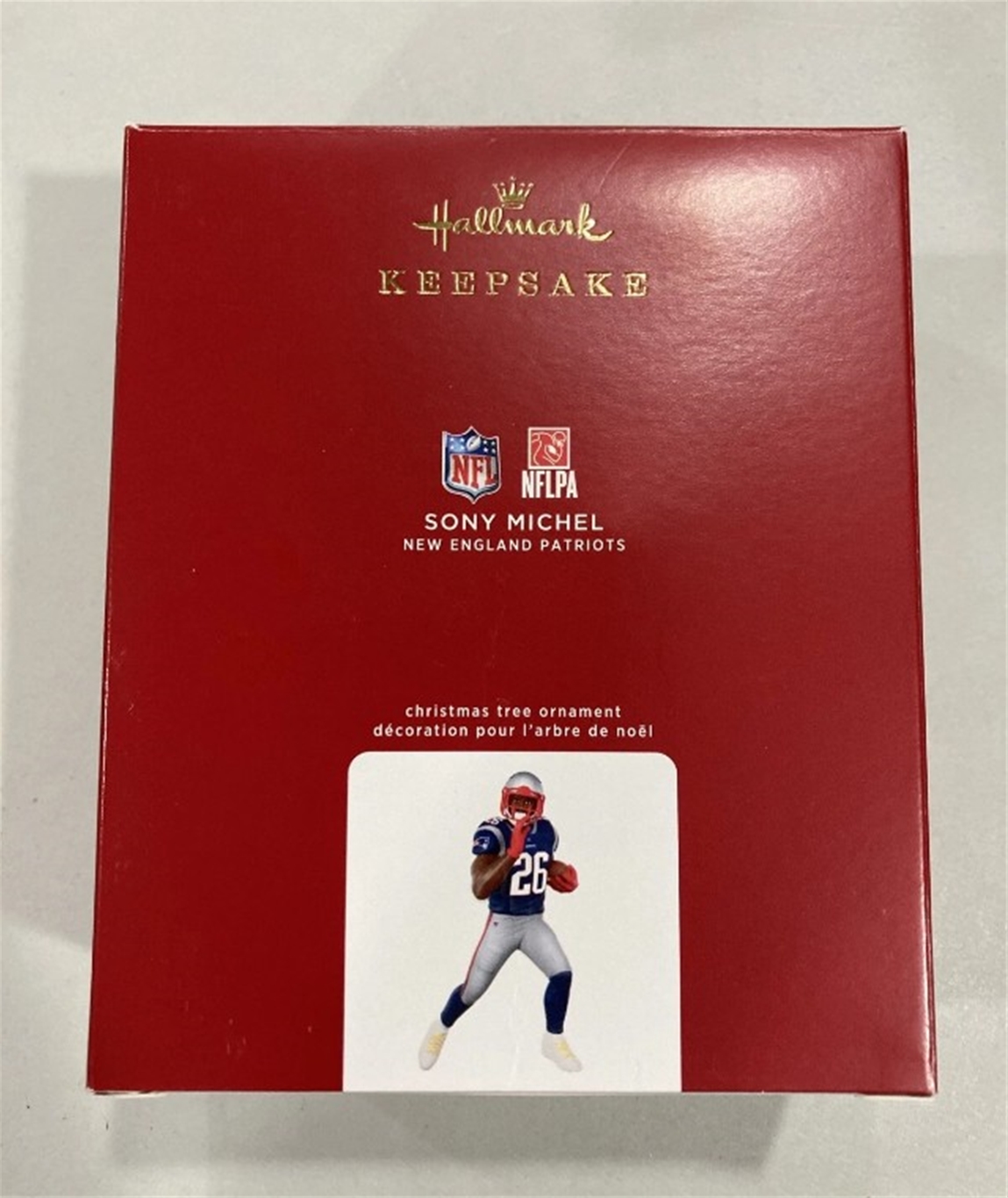 2020 Hallmark Sony Michel New England Patriots Keepsake Ornament *NEW*