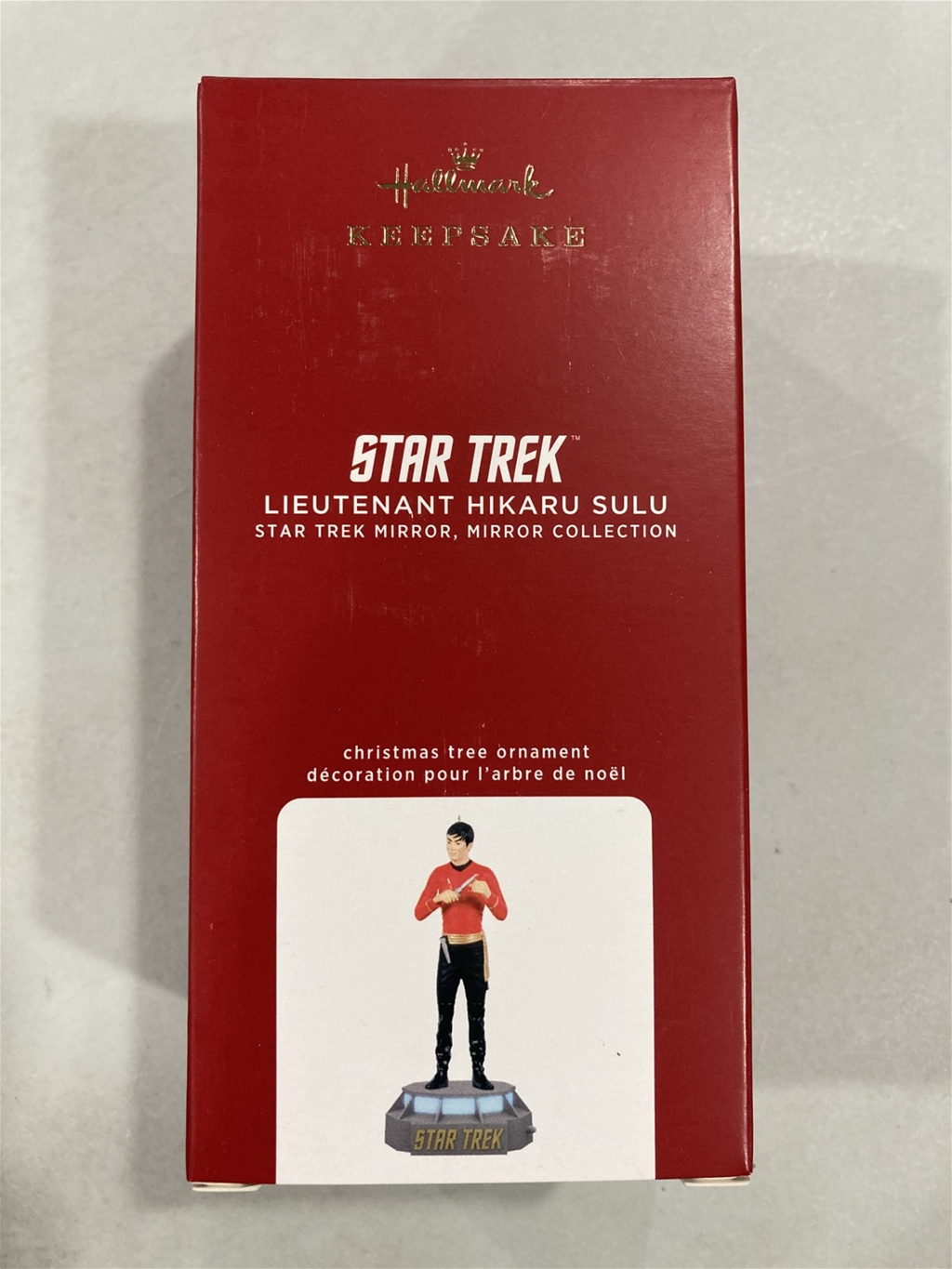 2020 Hallmark Star Trek Mirror, Mirror Collection Lieutenant Hikaru Sulu Storytellers Keepsake Ornament *NEW*