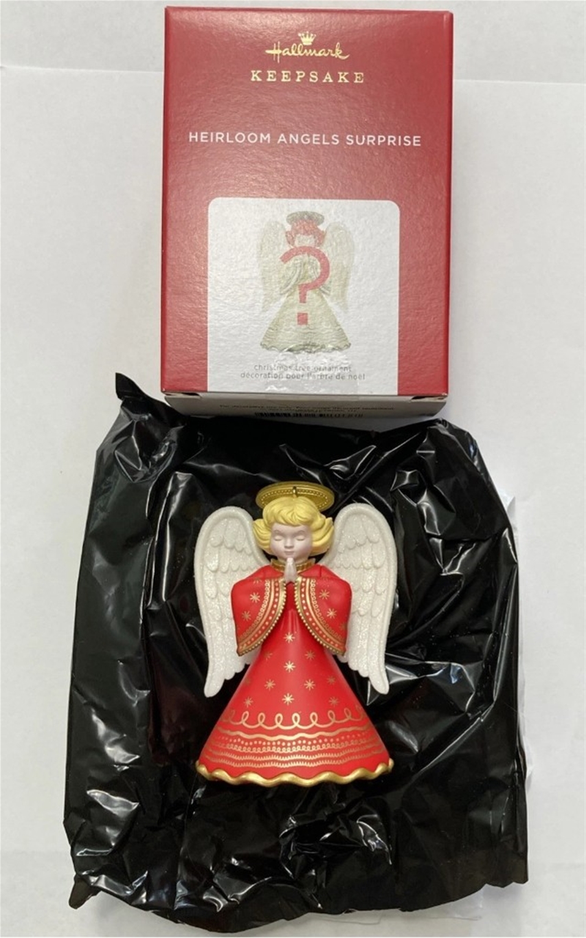 2021 Hallmark Heirloom Angels Surprise (Red Dress) Keepsake Ornament *NEW*