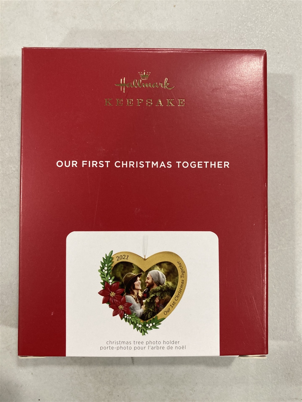 2021 Hallmark Our First Christmas Together Keepsake Photo Holder Ornament *NEW*