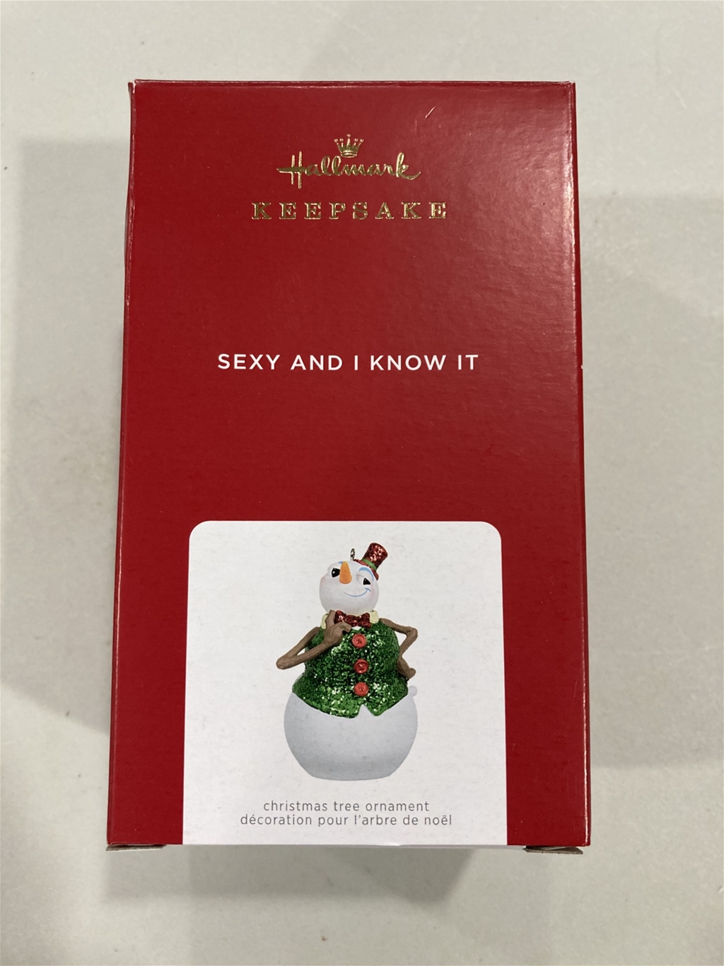 2021 Hallmark Sexy and I Know it Snowman Magic & Sound Keepsake Ornament *SALE*