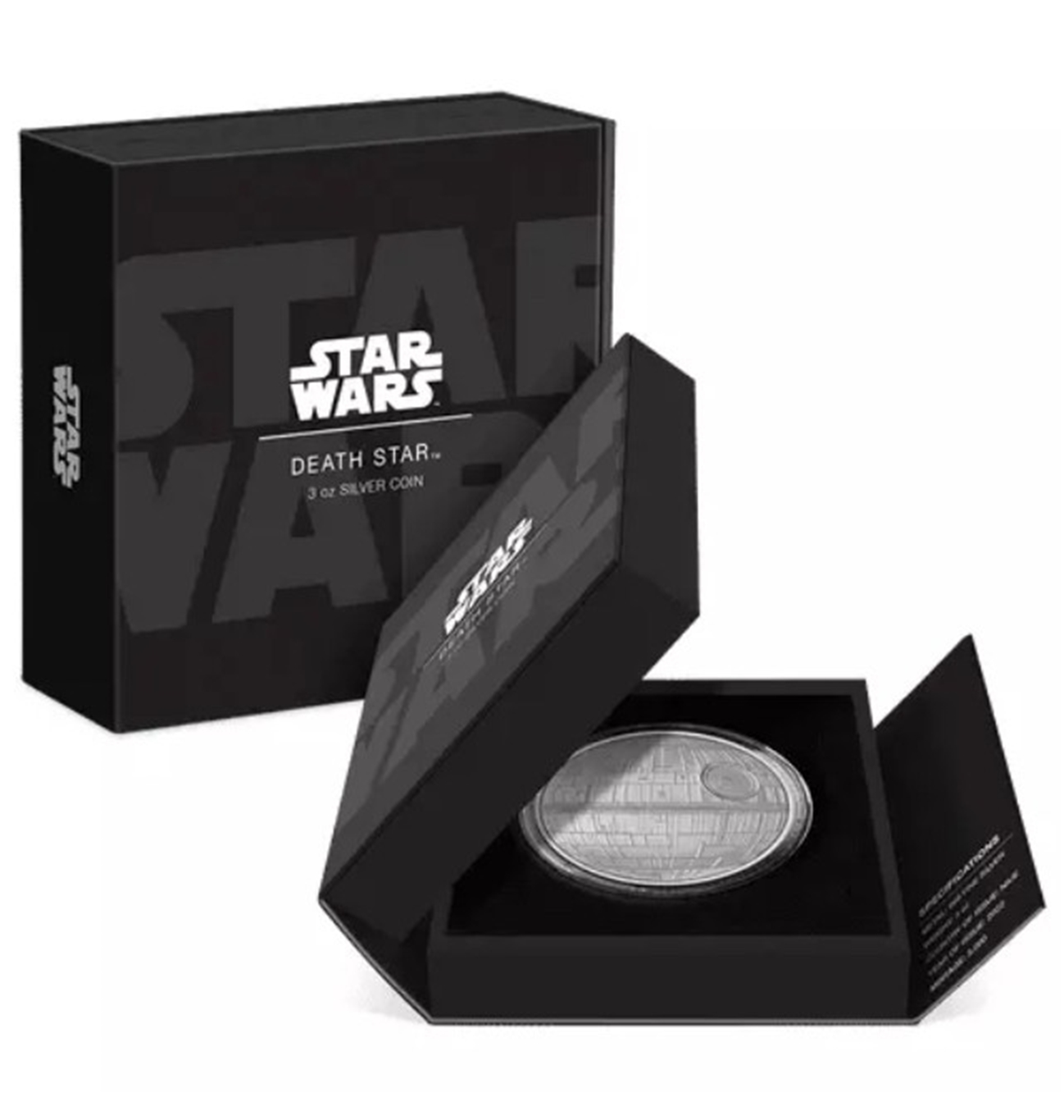 2022 Niue Star Wars Death Star 3 oz .999 Silver Proof Coin *NEW*