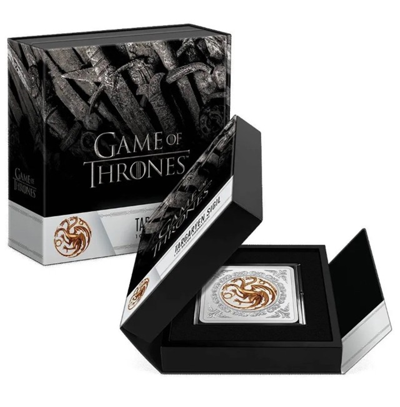 2022 Niue Game of Thrones - Targaryen Sigil 1 oz .999 Silver Proof Medallion *NEW*