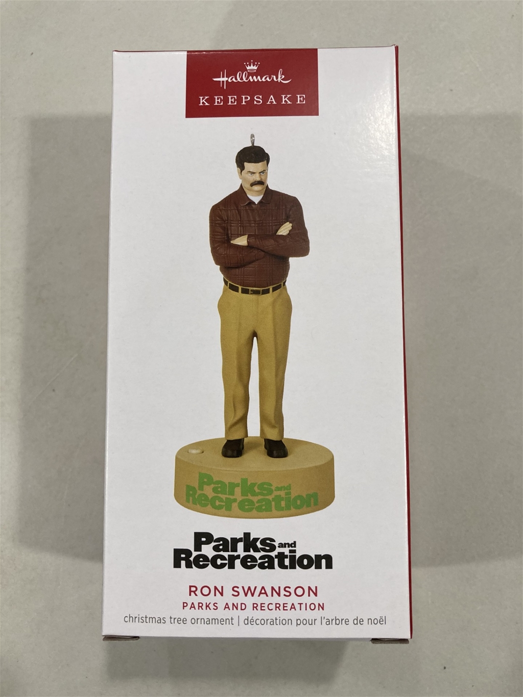 2023 Hallmark Parks and Recreation RON SWANSON Keepsake Magic Sound Ornament *SALE*