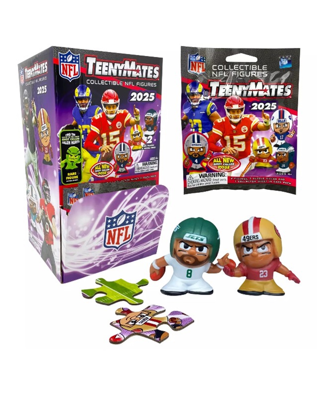 2025 NFL Teenymates Series 13 Gravity Feed Display 32 Pack Box *NEW*