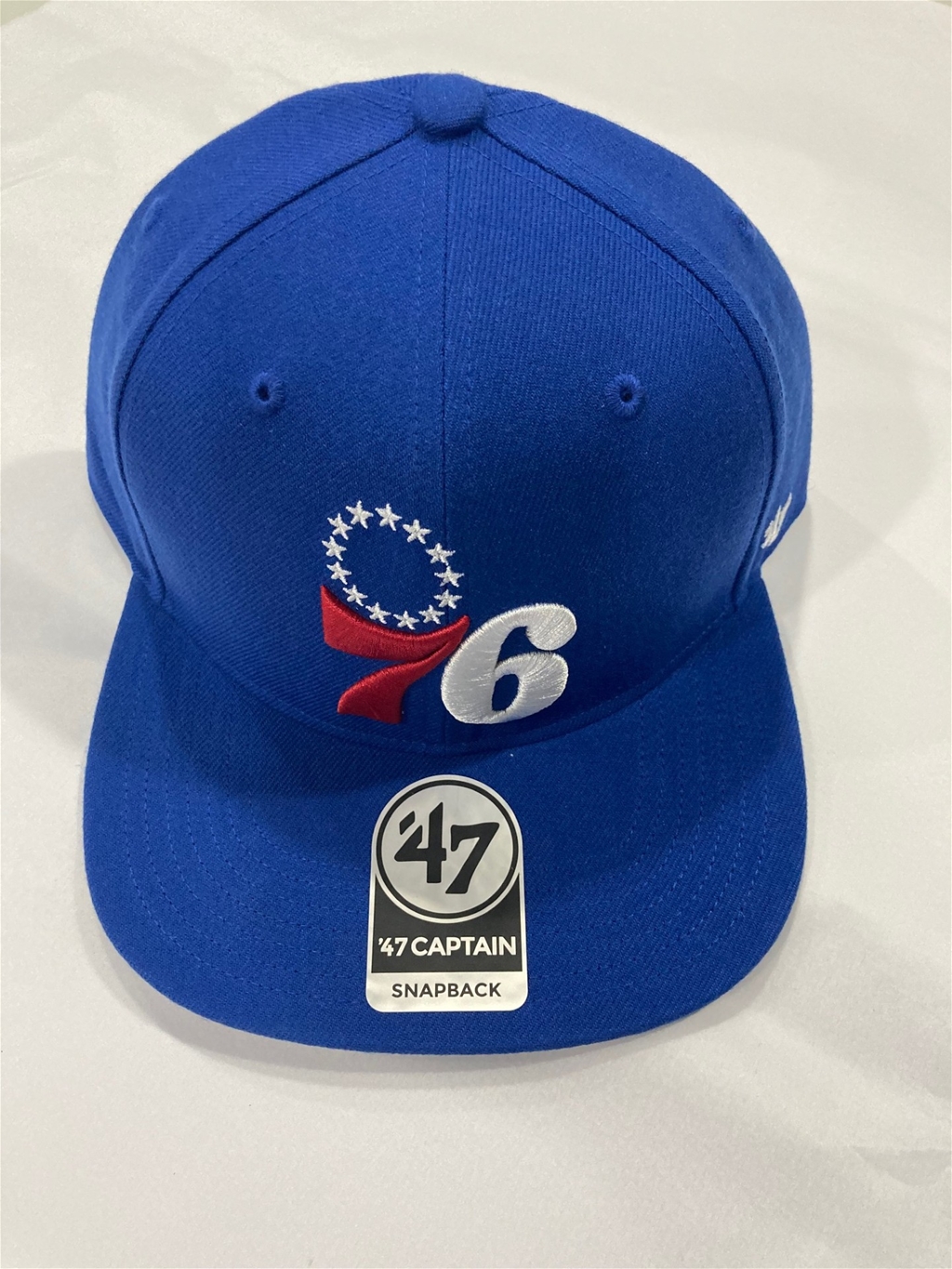 Philadelphia 76ers NBA Royal No Shot Captain Snapback Hat *NEW*