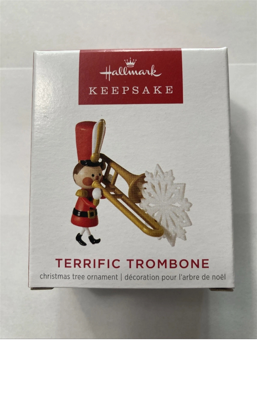 2022 Hallmark MINI Terrific Trombone Keepsake Ornament *NEW*