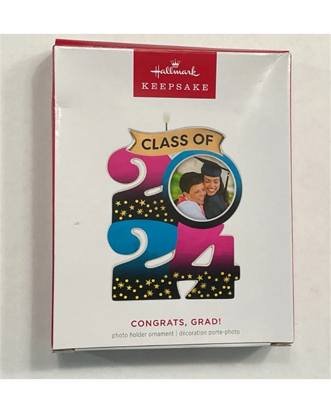  2024 Hallmark Congrats, Grad! Porcelain Keepsake Photo Holder Ornament *NEW*