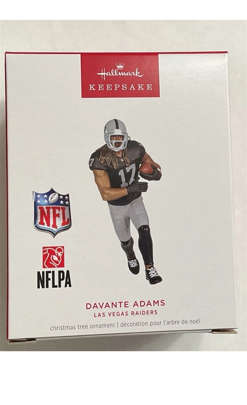 2024 Hallmark Davante Adams NFL Las Vegas Raiders Keepsake Ornament *NEW*