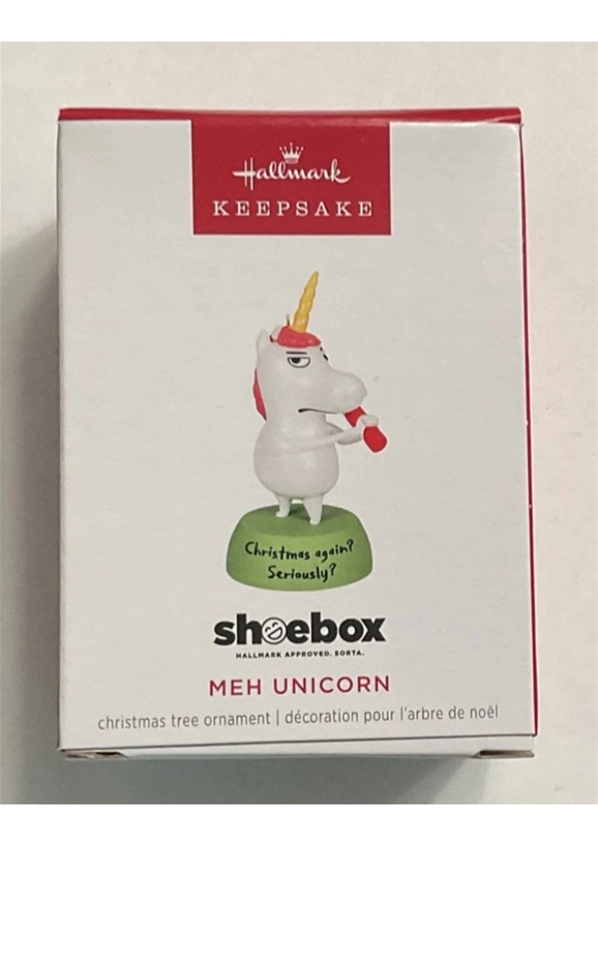 2024 Hallmark Meh Unicorn Shoebox Keepsake Ornament *NEW*