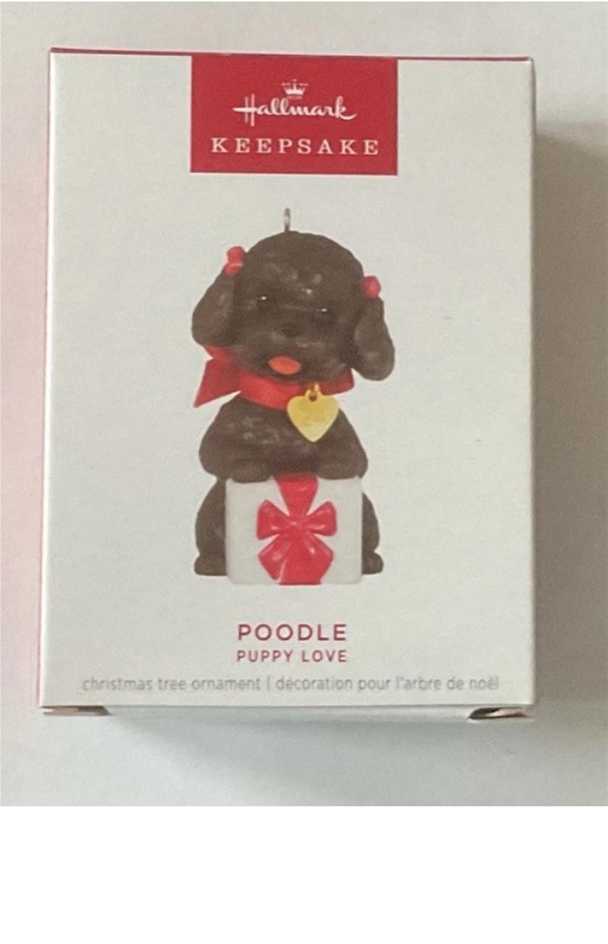 2024 Hallmark #34 Poodle Puppy Love Keepsake Ornament *NEW*