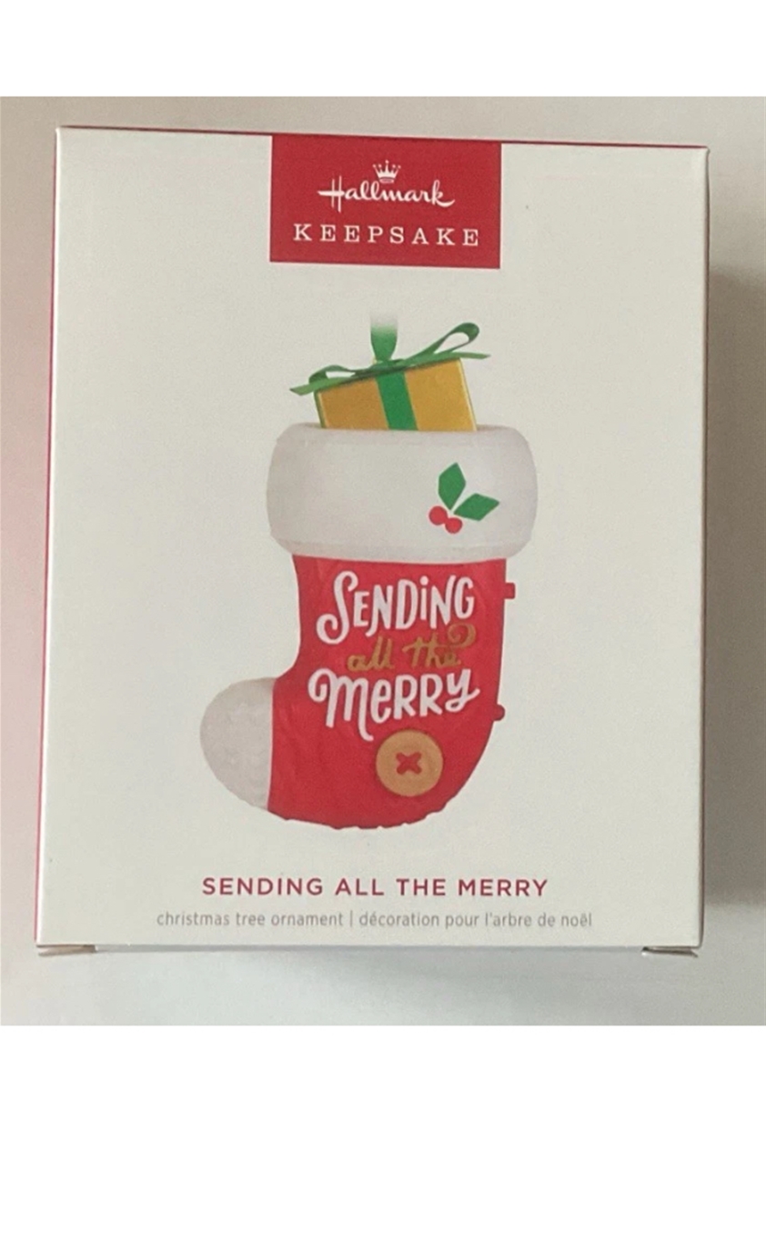 2024 Hallmark Sending All the Merry Stocking Keepsake Ornament *NEW*